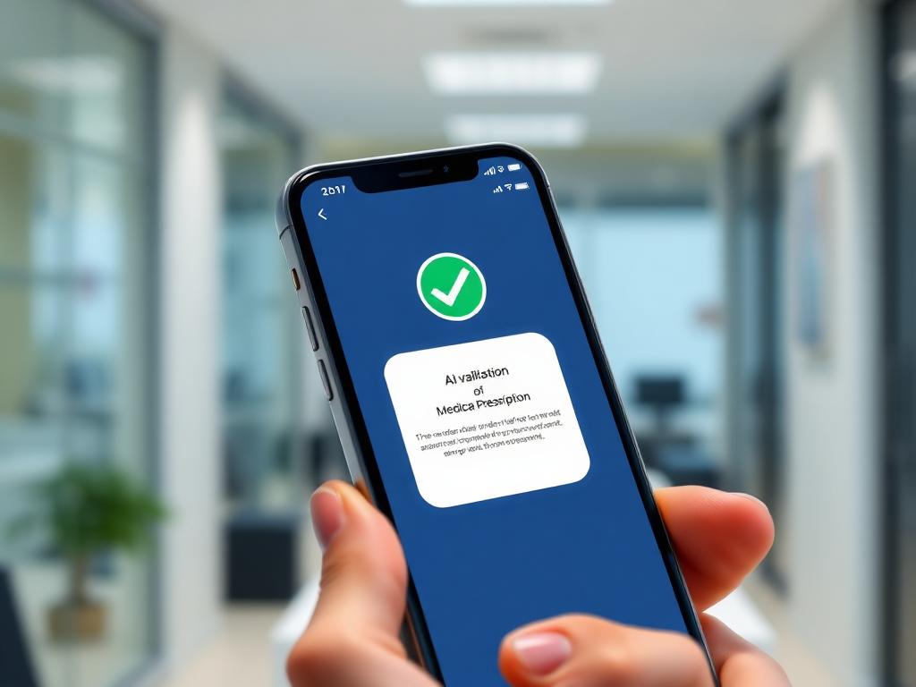 Tela do app mostrando validação da receita pela IA